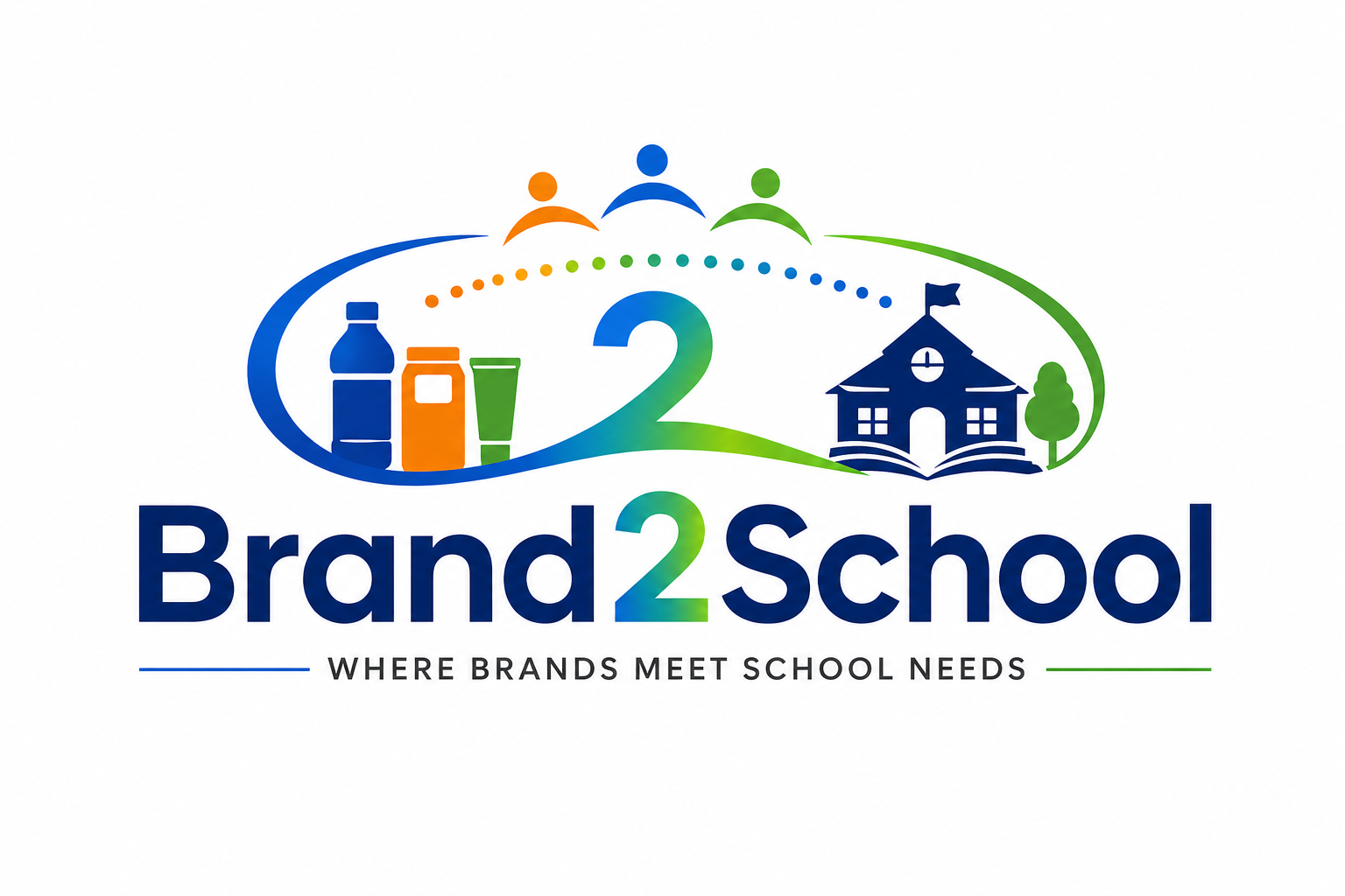 Brand2School poster logo